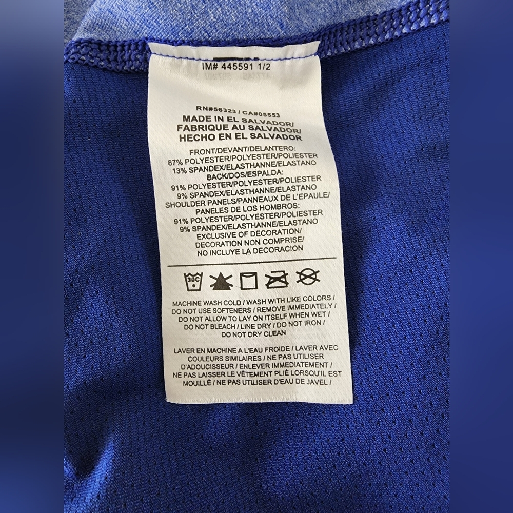 NIKE | Pro Tank Top Racerback Athletic Workout Gym Shirt | Purple/Blue | Medium - Picture 12 of 12